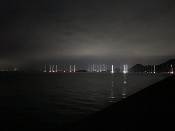 駿河湾の夜景の写真